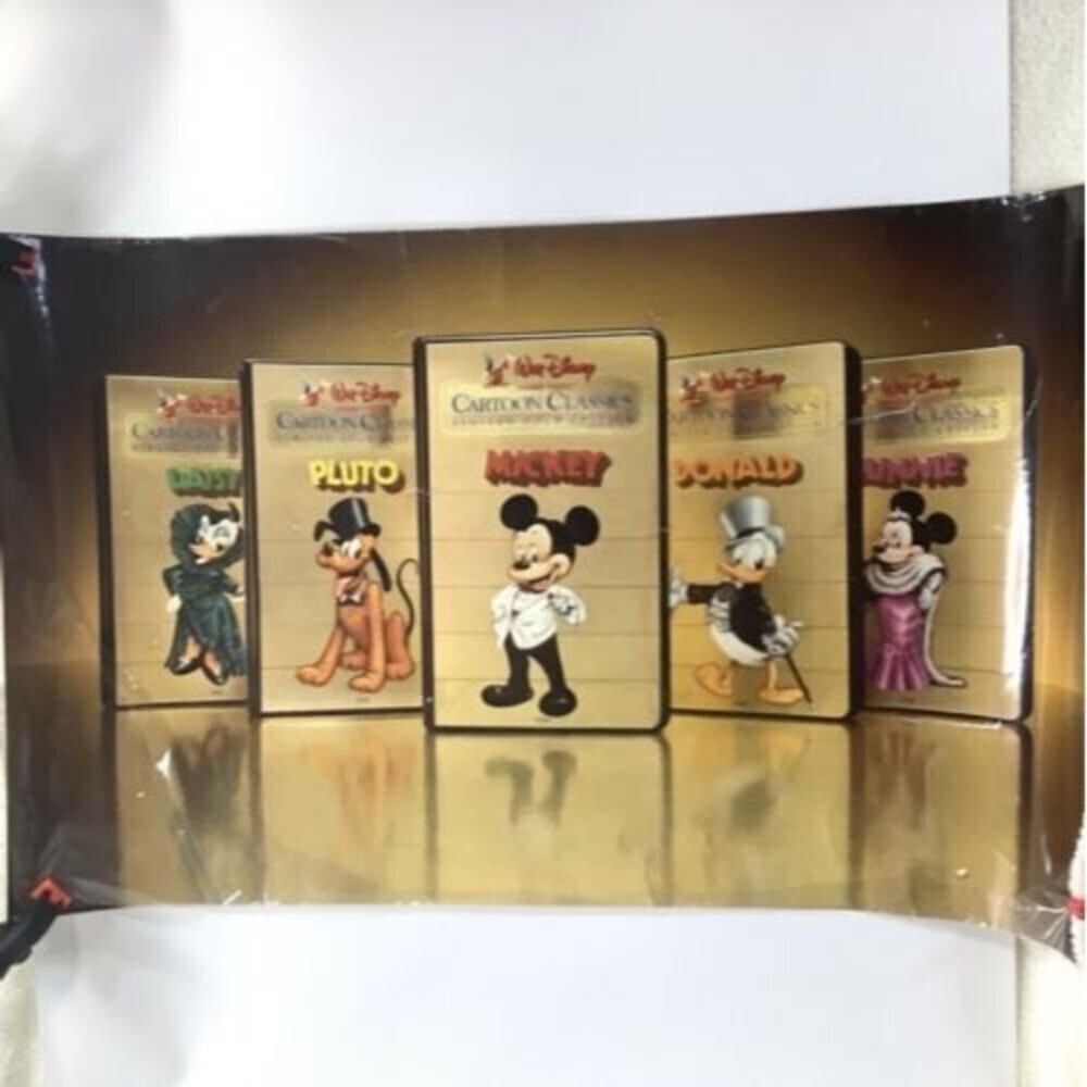 VTG Walt‎ Disney Cartoon Classics Poster 21.5 x 35.5" Daisy Pluto Donald Minnie